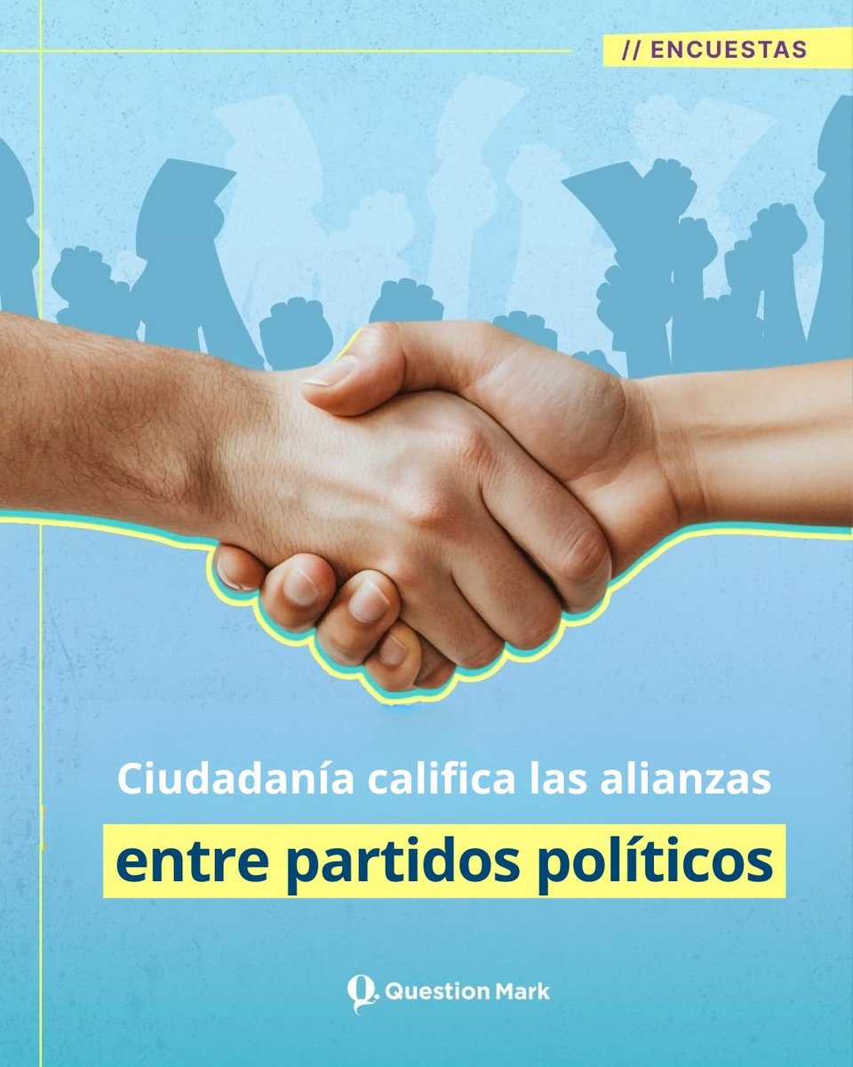 QuestionMarkmx's tweet photo. 📊 La ciudadanía califica las alianzas entre los partidos políticos. El 34% dice estar de acuerdo frente al 32% que está en desacuerdo, así reveló una encuesta realizada por Question Mark. 

#Encuesta #PartidosPolíticos https://t.co/0l71YdYX8M