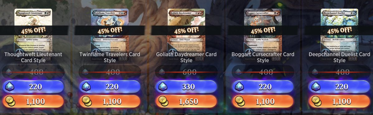 Here are the #MTGArena Daily Deals for today! #MTG #MTGA #ARENASTYLES @mtg_arena