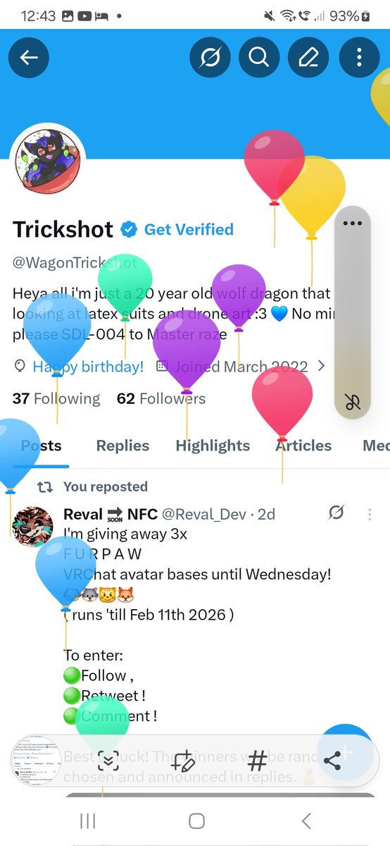 It's my turn to be attacked by balloons ;-;
