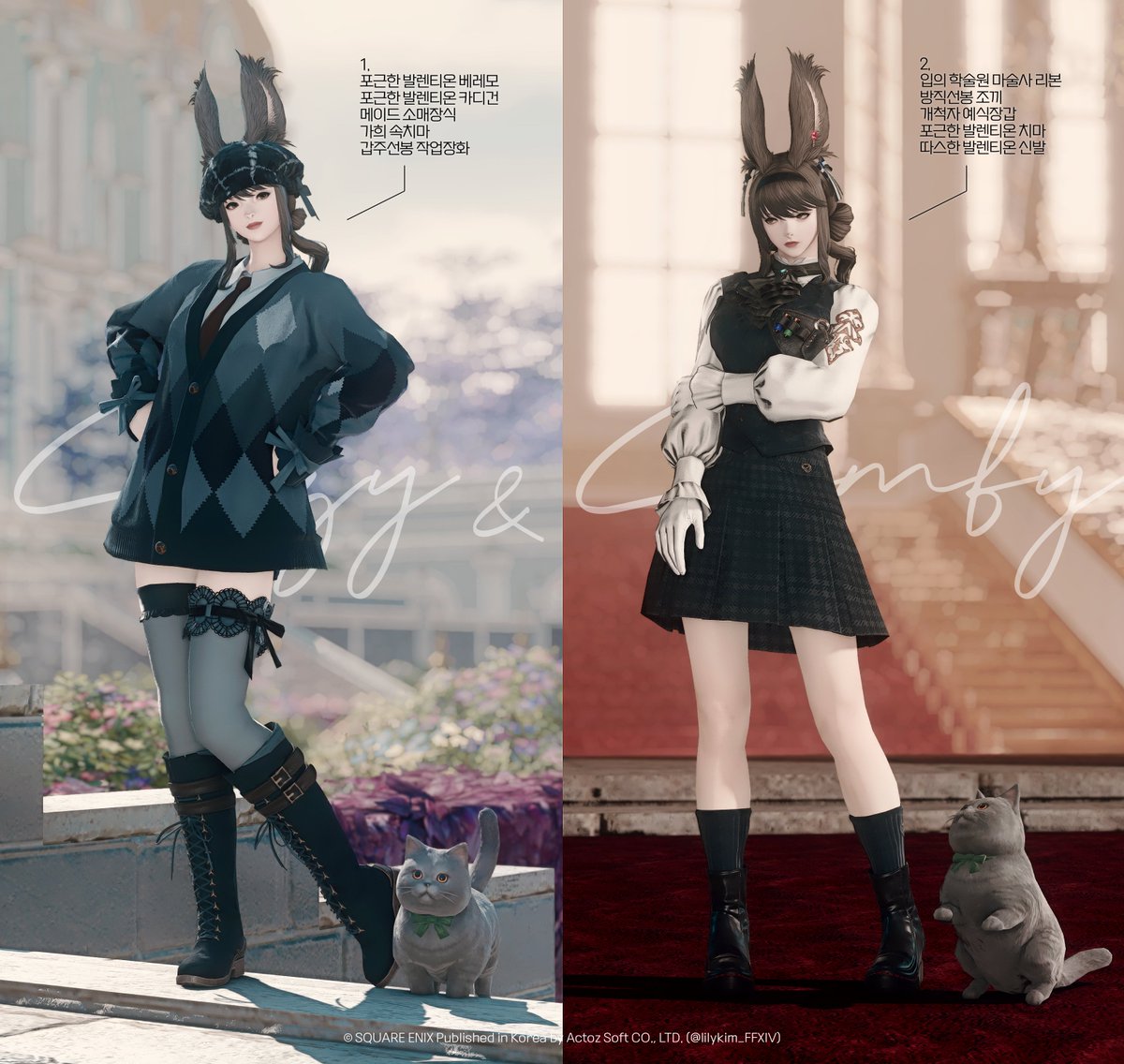 발렌티온 새옷 투영놀이~~