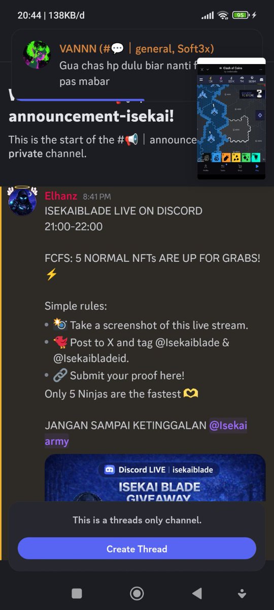 Join live gift code and nft <a href="/isekaiblade/">Isekai Blade ⛩️</a> &amp; <a href="/isekaibladeid/">Isekai Blade Indonesia</a>  discord.gg/n6AJtQjJT