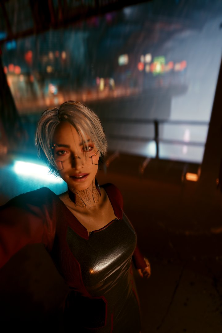 KHALYY_420's tweet photo. Back in Night City again... neon bleeding into my veins, chrome humming under my skin. Some habits don't just stick... they get etched in deeper than any ripperdoc's scalpel ever could. 🏙️

#VPWorld #VPSat #VGPUnite #VPCONTEXT #VirtualPhotography #Cyberpunk2077 
@CyberpunkGame https://t.co/gOBuvJtomr