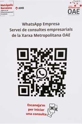 Servei WhatsApp Empresa de l'Oficina d'Atenció a l'Empresa (OAE).   A més de l'atenció presencial, les empreses de Molins de Rei disposen d'un canal de resolució de consultes empresarials a través de WhatsApp.       
#SomMolinsDeRei #molinsderei #empresa