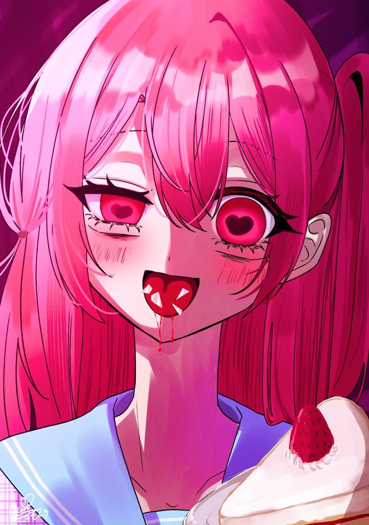 毒々しいピンクは世界一可愛い #イラスト #絵柄が好みって人にフォロー