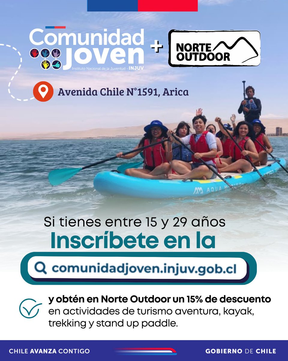 🎉¡Ser joven tiene beneficios!

👉Si tienes entre 15 y 29 años, inscríbete en la Comunidad Joven de INJUV y accede a descuentos y datos imperdibles en nuestra región ✨

✔️ Trámite gratuito, rápido y online
✔️ Con tu Clave Única

🔗 Inscríbete y aprovecha los descuentos

#Joven