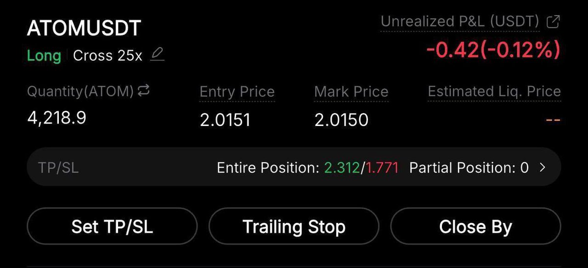 Kazz_R97's tweet photo. $ATOM

Long at cmp. 2.0151

Tp. 2.312

Sl. 1.771

#LaVozArgentina #helevier #OlympiacosBC #السويداء #كاريزما5 #LingOrm #LoveIslandUK
#BTC #ETH #SILVER #GOLD

JOIN THE BEST FREE TRADING GROUP CLICK ⬇️
https://t.co/uqAB8BptJT https://t.co/PqBNMDgfjo