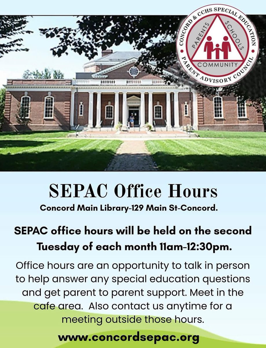 Concord SEPAC tweet media