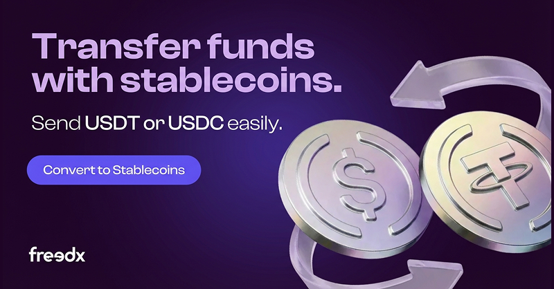 Freedx's tweet photo. Ознайомтеся з переказами у стейблкоїнах.
USDT і USDC підтримуються.