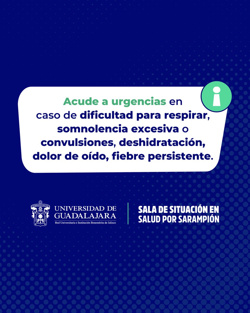 UdeGITrans's tweet photo. ¡No bajes la guardia! 🛡️
Conoce qué es el sarampión, cómo se transmite y cuáles son sus principales síntomas. 🤒
Recuerda que vacunarte es la mejor forma de protegerte. 💉✅ https://t.co/BS8O825pVX