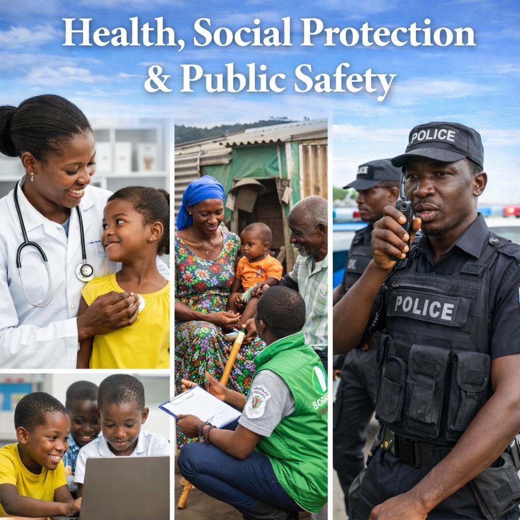 goodluckans's tweet photo. Health, Social Protection & Public Safety

Health no be joke matter 🏥

- Nigeria wipe out polio: zero polio status.
- Ebola enter? Nigeria contain am sharp sharp.
- Social protection expand.
- Women affirmative action strengthen.
- Poverty levels drop.

We throway salute to our doctors and health workers for how dem put Naija first.
Special recognition to the late Dr. Adadevoh 🙏🏽 — true patriot.

We also sabi say Goodluck Jonathan give dem the support make dem do their work. Na so beta leadership suppose be. 

No noise. No heroism. Life first. Always. 

👉 Like • Follow • Share • Invite others
👉 Life first. Always.
