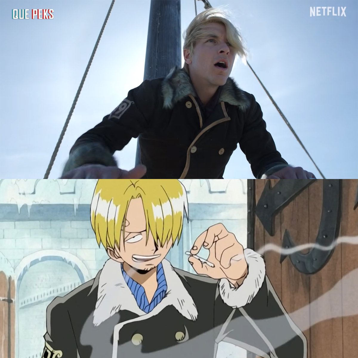 Zoro y Sanji en sus outfits originales de Drum Island ❄️🥵

#OnePiece