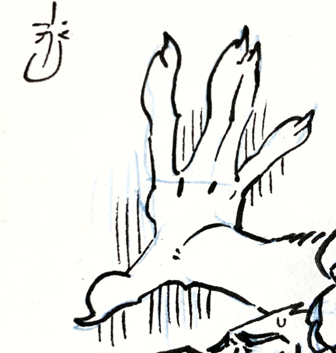 Can you tell I love drawing hands ?
Almost erotic that the scene itself sometimes...