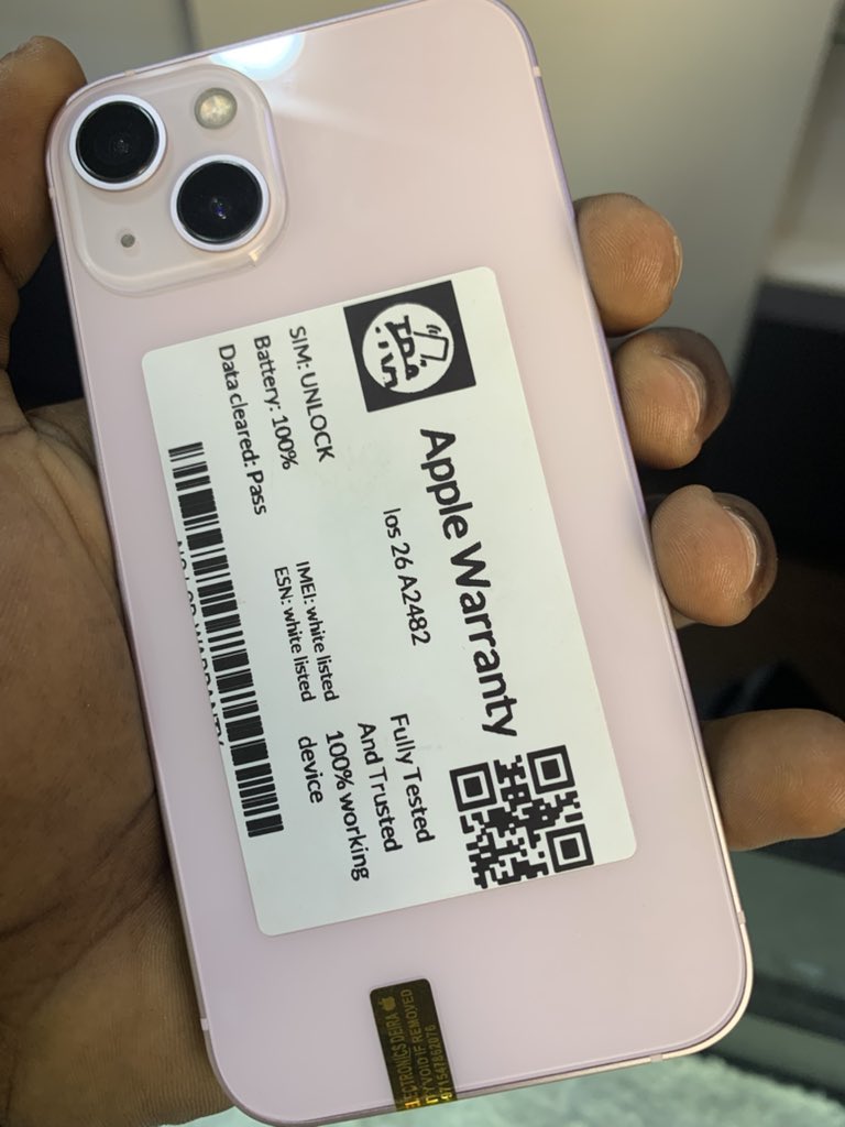 DollarAtiku's tweet photo. 🍎 Apple iPhone – Clean &amp; Reliable
Premium iPhone built with 100% Genuine Apple Parts.

✅ SIM Unlock – All networks
✅ Battery Health 100%
✅ Fully Tested &amp; Clean
✅ IMEI/ESN White Listed
✅ Sharp Camera &amp; Clear Display
📩 DM to order
🚚 Nationwide delivery available
Price ;370k https://t.co/B1ZFpjntcZ