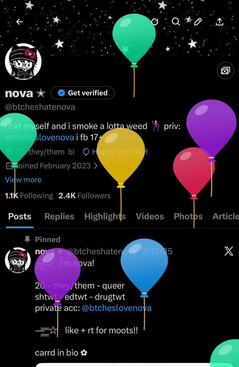 BALLOON DAY!!! nova is a whole 21 years old now