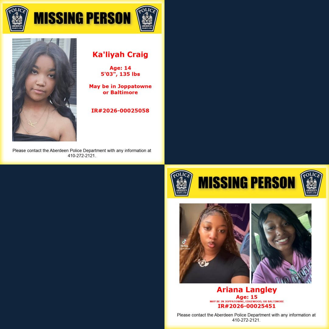 Aberdeen Police Department, MD tweet media