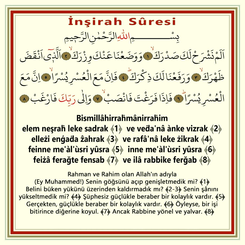 Ruhumuz çok daraldı Allah'ım, göğsümüzü genişlet. Sıkıntılarımızı huzurlu hayırlara tebdil et, nimete çevir.
Vatanımızı, milletimizi ve ümmeti her türlü fenalıktan, kazadan beladan, iç ve dış düşmanların şerrinden koru.
Aklımızı ve imanımızı muhafaza eyle Allah'ım.
Amin.