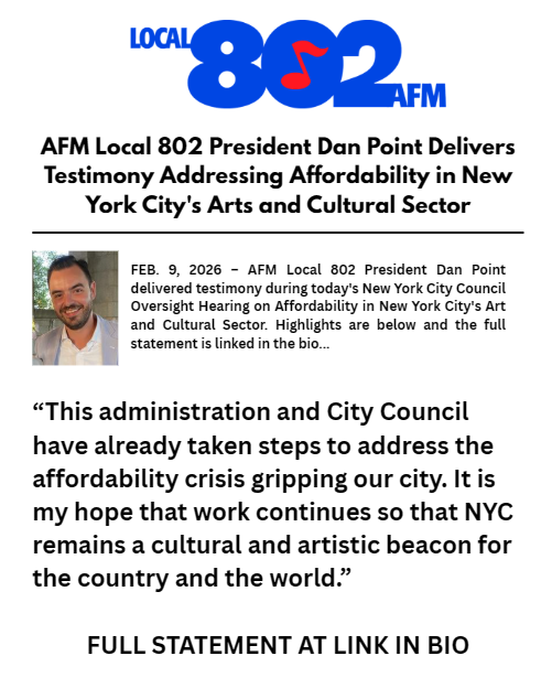 Local 802 AFM tweet media