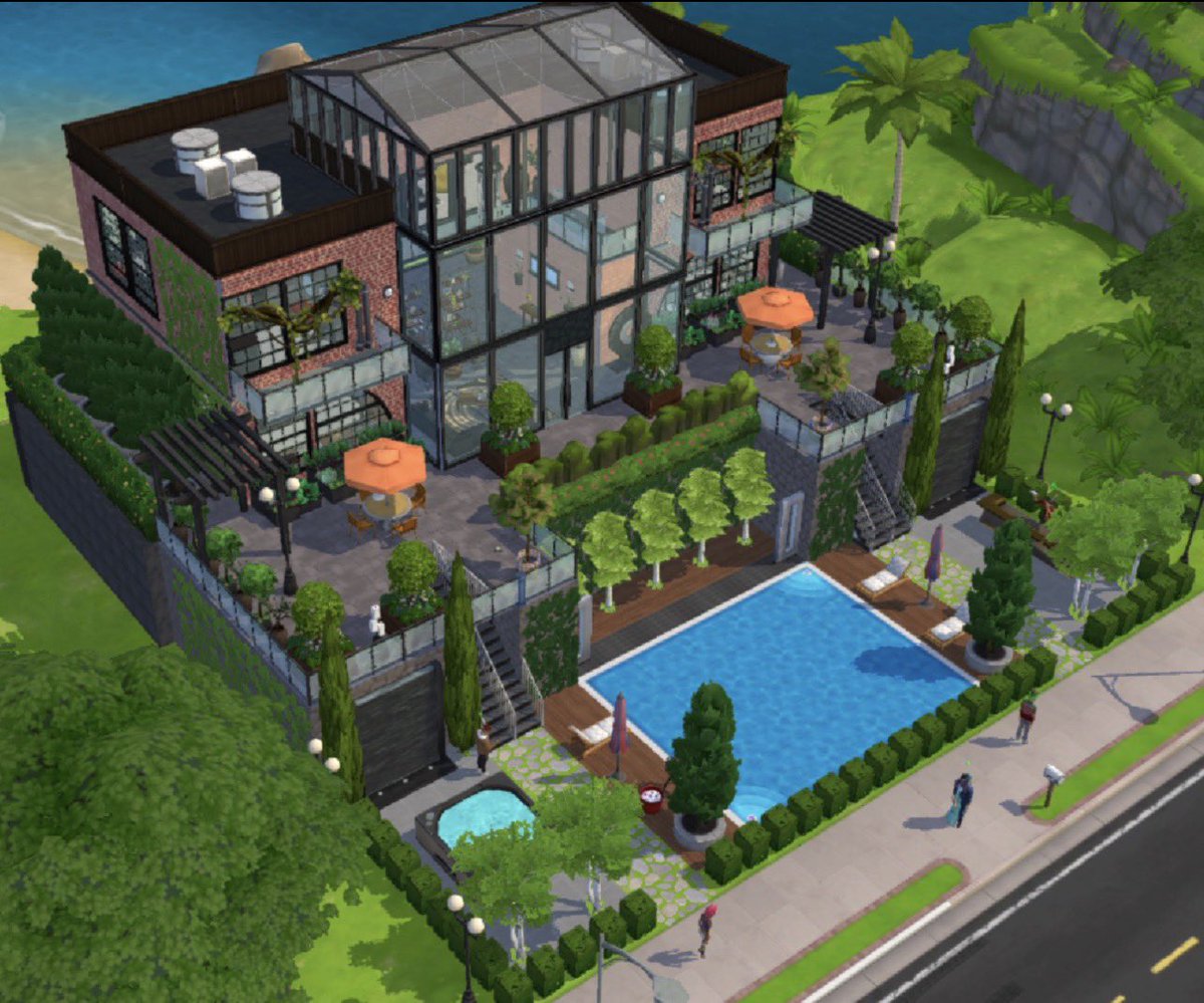 CaprisunTsm's tweet photo. First build in Sims 4 - inspired by my TSM build. I don’t know how take screenshot in sims 4 lol. 🤷🏻 #TheSims #Sims4 https://t.co/09yFsC5UNM