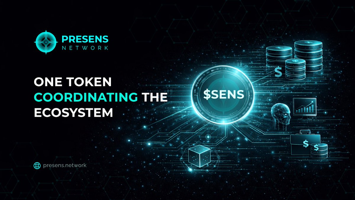 PresensNetwork's tweet image. $SENS functions as the coordination layer of the Presens ecosystem. 

It powers rewards, unlocks premium participation, supports dataset payments alongside fiat, and enables governance over key protocol decisions: aligning long-term incentives across stakeholders.
