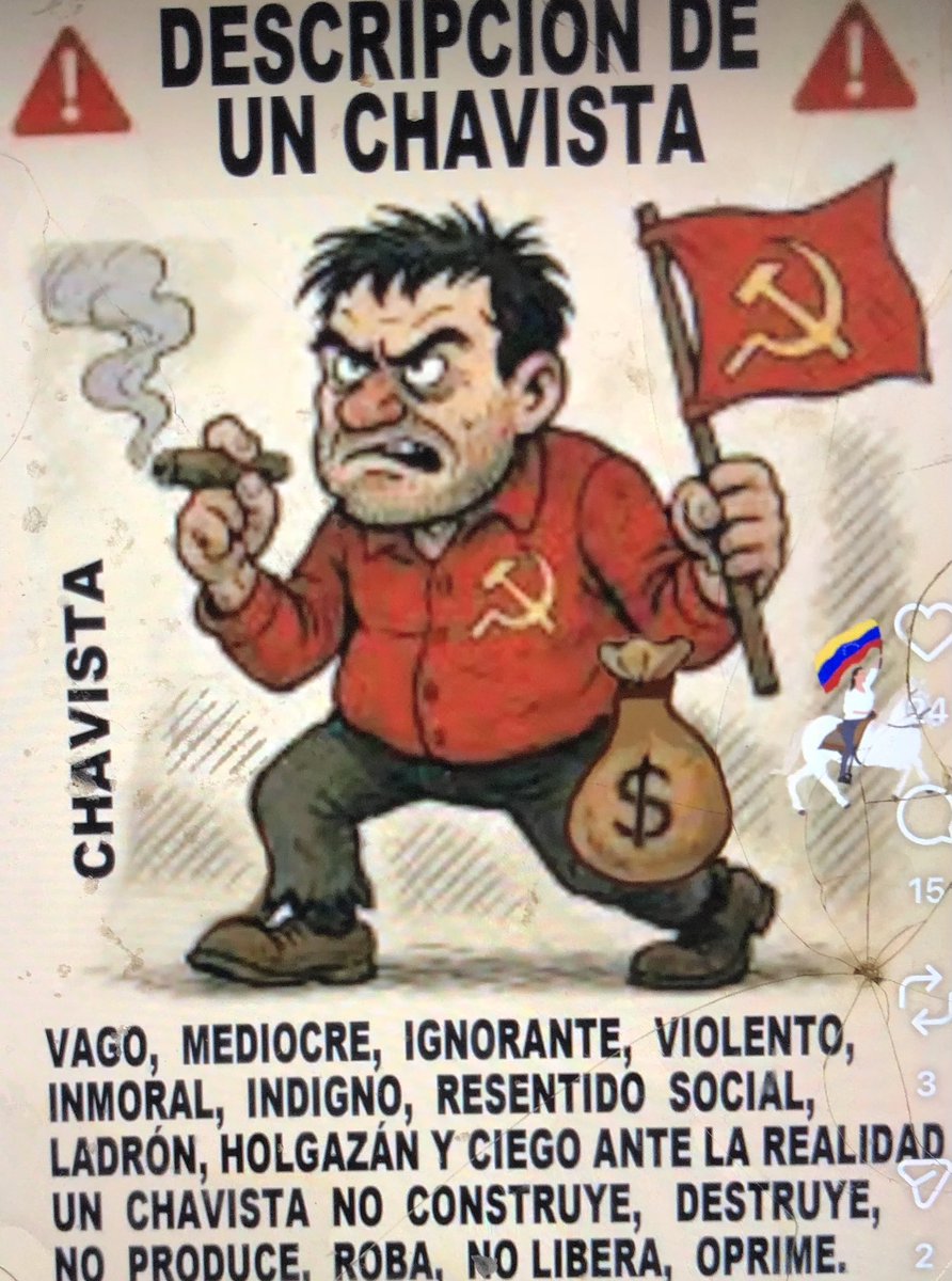 #VenezuelaLaJoyaDeLaCorona 
#HastaConChavistasDeatructores 

Diosito nos envío muchos recursos, y saldremos adelante sin duda, pero nos envío una gran batalla que nos costará algo de trabajo destruirlos pero con inteligencia y educación sin duda lo lograremos 🇻🇪