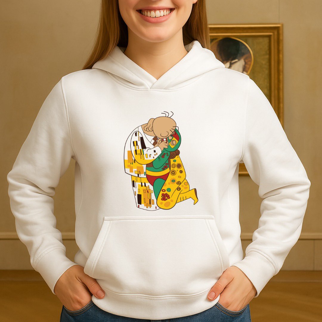 Sobrinos… Klimt estaría orgulloso: puro oro, puro abrazo y puro “sí era ahí” ✨💛
Porque el amor no siempre es drama… a veces es apapacho con glitter 🌼🤝😌

Y si no tienen con quién abrazarse, abrácense ustedes mismos… con una hoodie 😮‍💨🔥

🛒 Shop: killerquake.com.mx