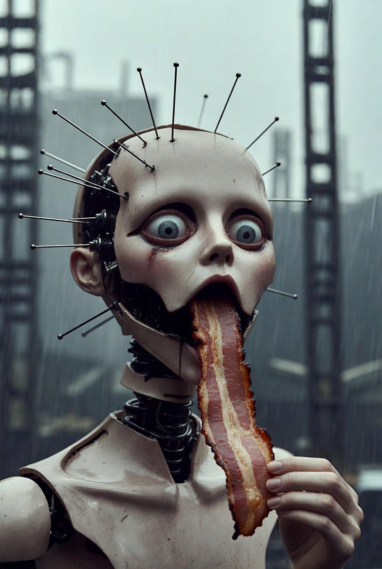 Foid droid totally baconmaxxing 🥓