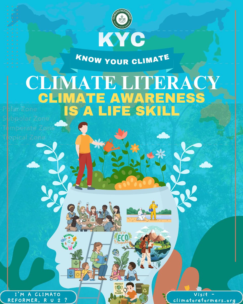 ClimatoReforme1's tweet photo. #climatoreformers #KYC 
𝘾𝙡𝙞𝙢𝙖𝙩𝙚 𝙇𝙞𝙩𝙚𝙧𝙖𝙘𝙮 !
𝘾𝙡𝙞𝙢𝙖𝙩𝙚 𝘼𝙬𝙖𝙧𝙚𝙣𝙚𝙨𝙨 𝙄𝙨 𝘼 𝙇𝙞𝙛𝙚 𝙎𝙠𝙞𝙡𝙡.
#climatohome #climatotrees #climatoworkplace     
𝙀𝙣𝙫𝙞𝙧𝙤𝙣𝙢𝙚𝙣𝙩𝙖𝙡 𝘾𝙝𝙖𝙧𝙞𝙩𝙮, 𝘽𝙚𝙜𝙞𝙣𝙨 𝘼𝙩 𝙃𝙤𝙢𝙚 !! https://t.co/ulQQFH7MGv