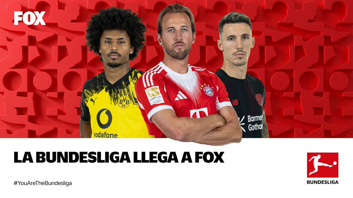 🇩🇪 La Bundesliga llega a FOX

• A partir de la temporada 26/27
• 5 temporadas exclusivas
• +300 partidos por año
• +600 horas de contenido en vivo

FOX, la casa del futbol alemán.

<a href="/Bundesliga_DE/">BUNDESLIGA</a> <a href="/Bundesliga_ES/">Bundesliga Español</a>
