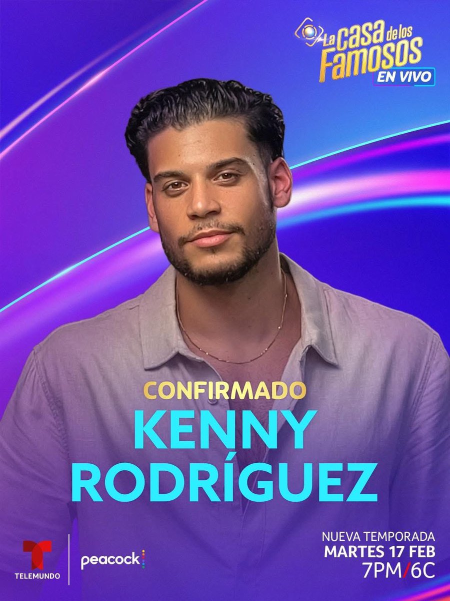 LCDLFTLMD's tweet photo. Con carisma y sabrosura 🇩🇴🔥☀️ Kenny Rodríguez entra a La Casa este martes 17 de febrero a las 7PM/6C por Telemundo y Peacock 

#LCDLF6 🏡💣🔥 https://t.co/jrLA0i6hZF