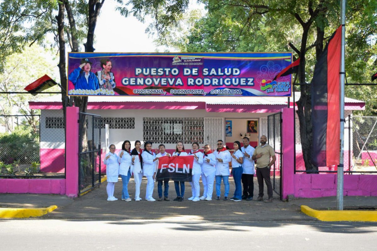 defensaPaz45's tweet photo. Las familias del Distrito 2 de Managua, recibirán mañana Martes 10 de Febrero el Puesto de Salud Familiar y Comunitario “Genoveva Rodríguez”, ubicado en el Barrio William Díaz.

#Nicaragua https://t.co/mTUi59cENC