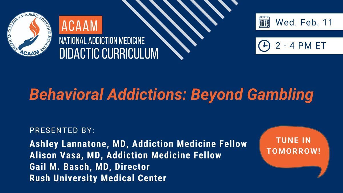 American College of Academic Addiction Medicine tweet media