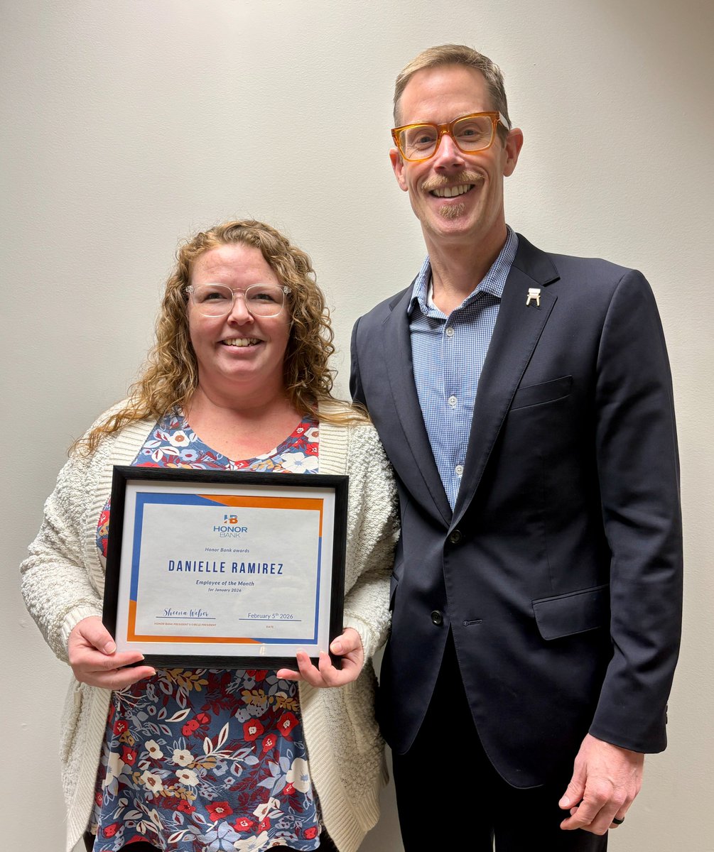 Can we please get a round of applause for our January Employee of the Month, Danielle Ramirez? This awesome Digital Banking Specialist was nominated in January for going above and beyond in service of a client. We're so grateful for you!