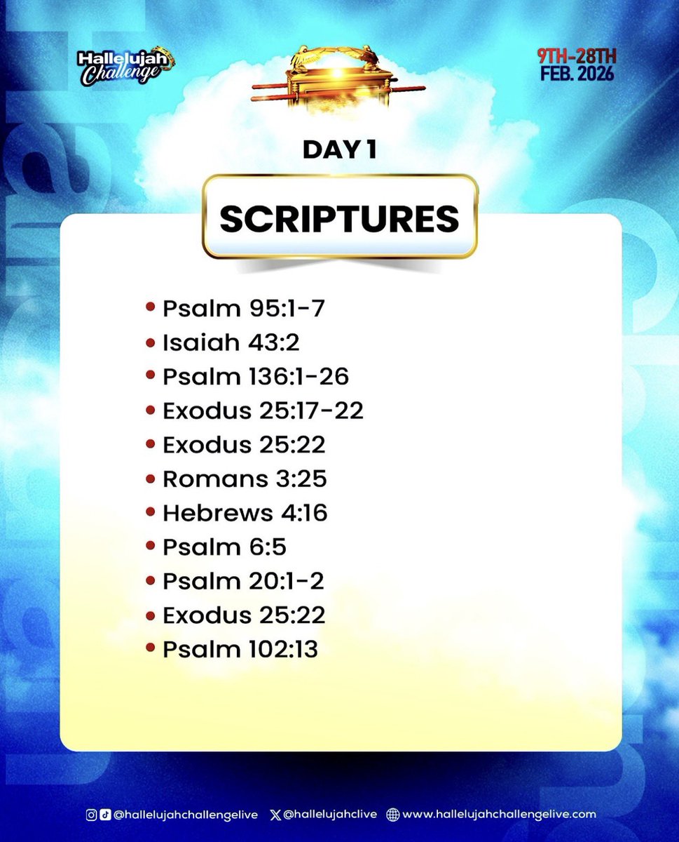 What a way to begin 2026! What a way to begin the Hallelujah Challenge! 🔥

Earlier this morning, we experienced joy in God's presence, and declared the mercy of God.

Two things will happen to us in this Hallelujah Challenge edition, God will meet with us, and God will speak