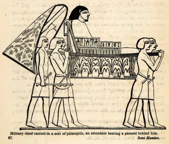 人抬人的这种装置(包括轿子、肩舆、滑竿、sedan chair、palanquin啥的)世界各地都有,历史非常古老。埃及也抬,欧洲也抬,东亚也 ...