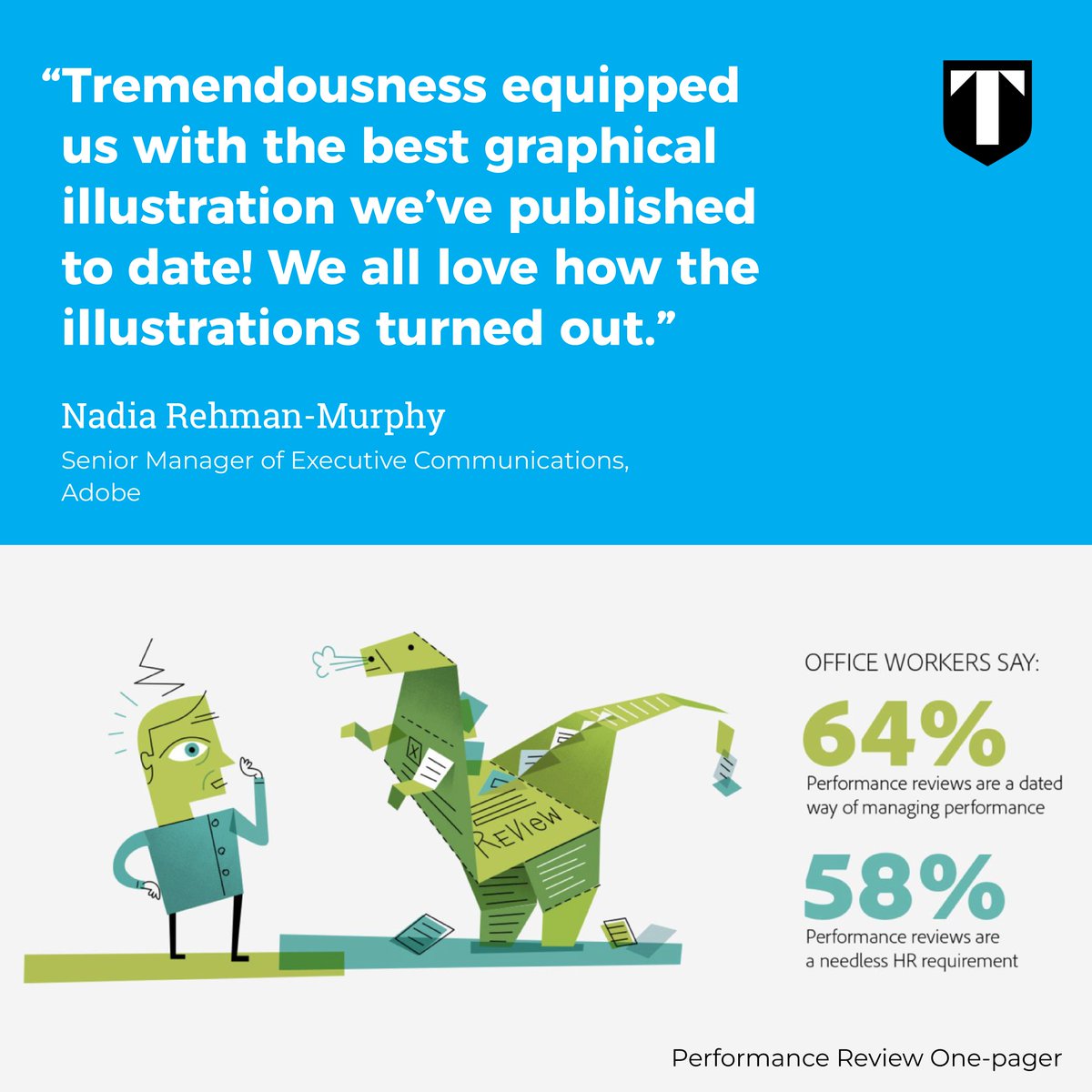 In 2016, #Adobe conducted research on the impact of performance reviews in the workplace. The survey produced some astounding results, and Adobe engaged us to help to turn their findings into a robust, compelling visual overview.
hubs.la/Q042tdqy0

#Research #DataViz