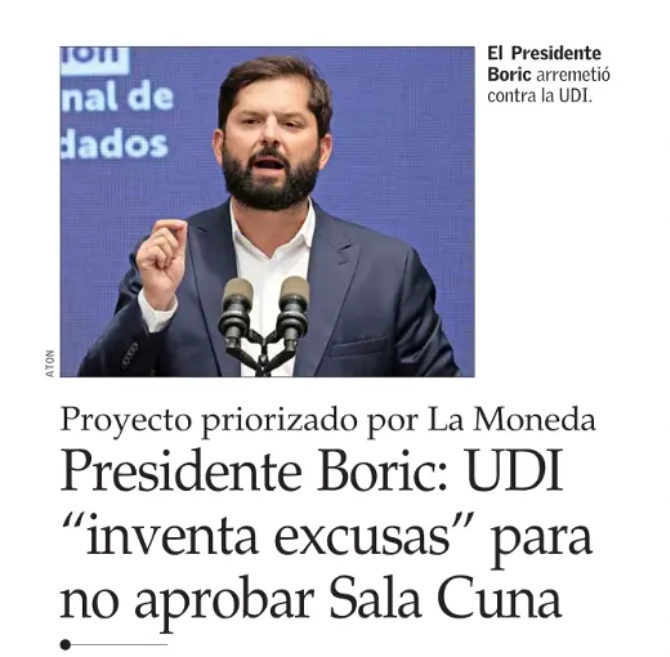 Pasaron tres años y el gobierno nunca puso urgencia al proyecto de Sala Cuna, como pidió reiteradamente la oposición. Cuando le quedaban 8 semanas descubre que era una prioridad. Asuman su responsabilidad y déjense de culpar a otros por lo que no hicieron en todo un mandato