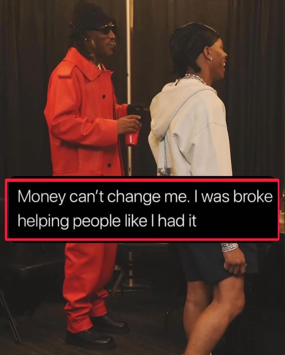 Money can't change me.