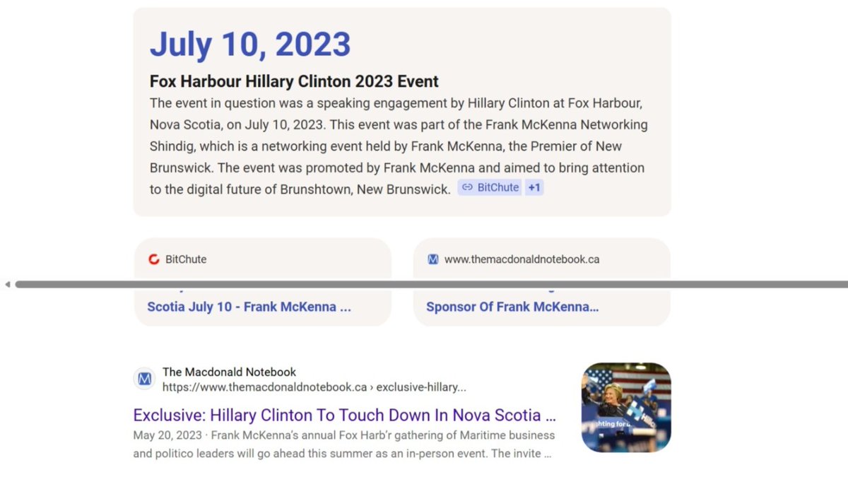 UKbornCdn's tweet image. "no press allowed" at the Fox Harbour event with Hillary in 2023.. imagine that? Susan Holt good pals with McKenna and also Holt's a big fan of Jacinda Arden.