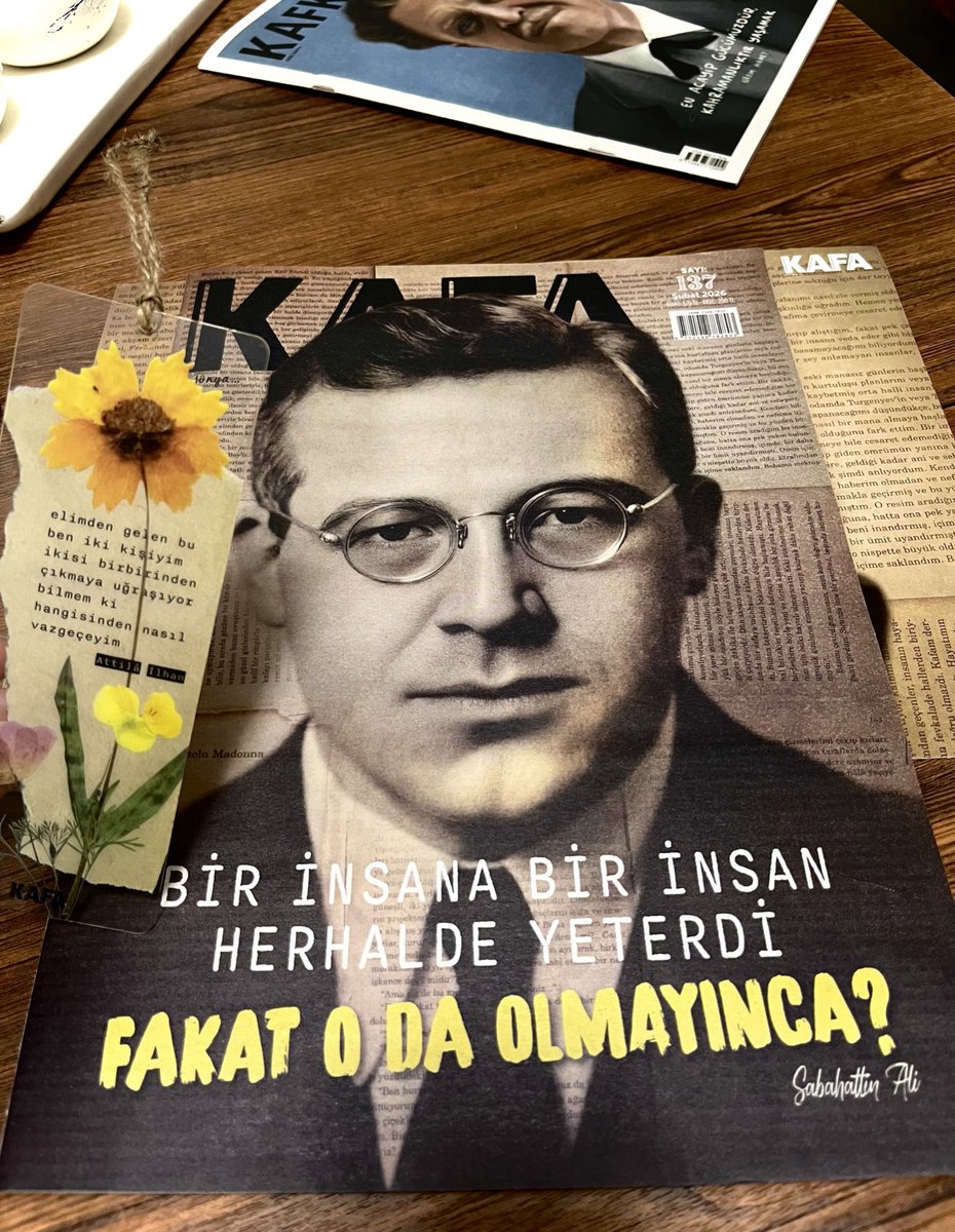 edanurnrmn's tweet photo. Şubat için Kafkaokur’u değil, Kafa dergisini seçtim. Tercihimin nedeni belli Sabahattin Ali.
#kafadergisi https://t.co/7UtXoNi8Zh