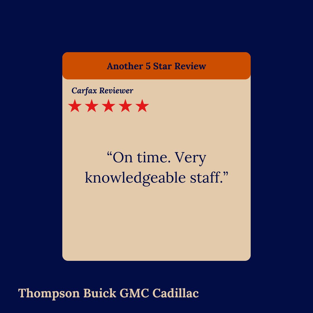 ThompsonCars's tweet photo. Thank you for your feedback. We’re glad our staff provided timely and knowledgeable service. We look forward to assisting you again. https://t.co/e0mODiw75l