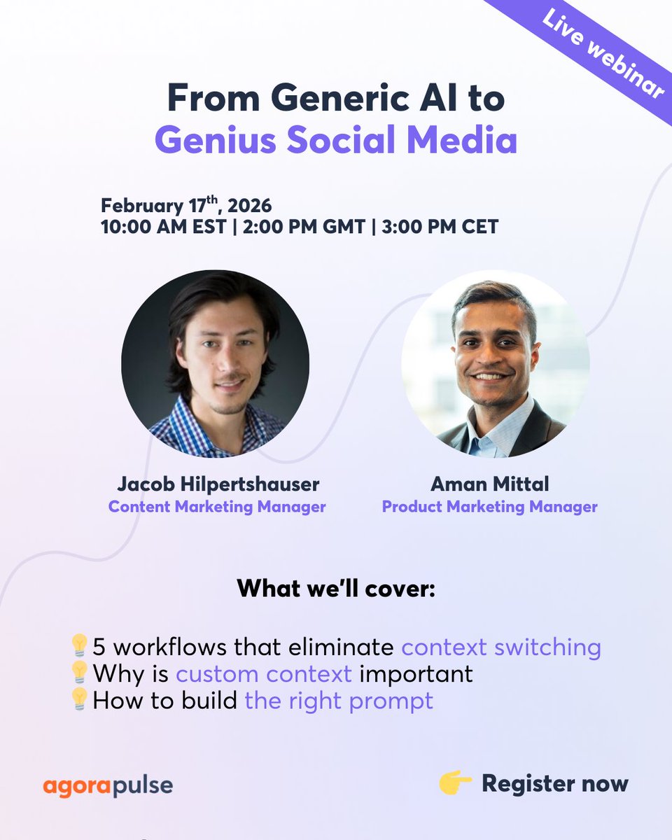 Agorapulse tweet media