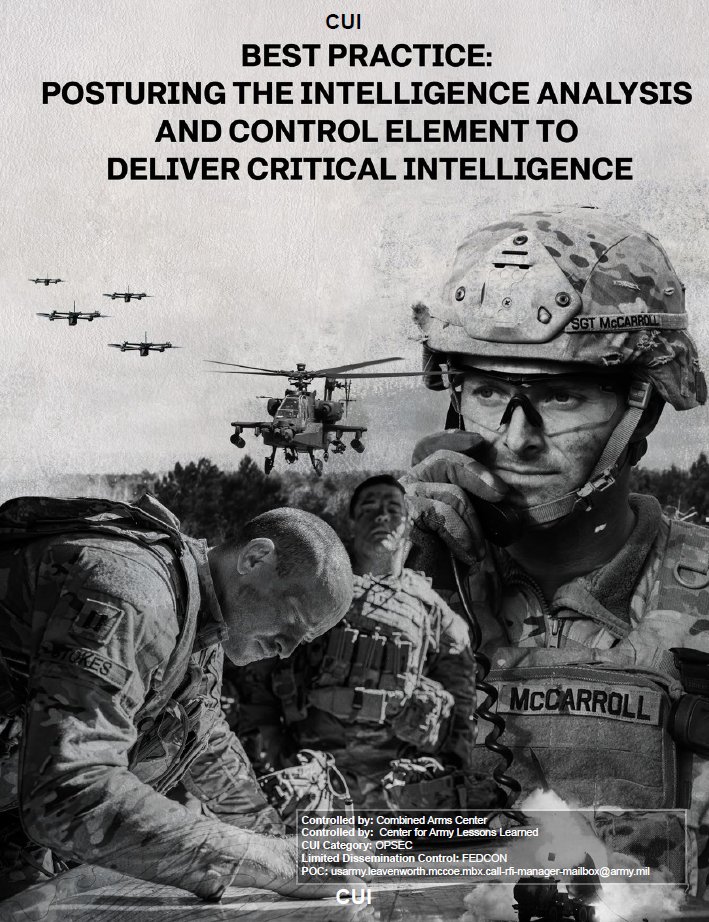 Center for Army Lessons Learned tweet media