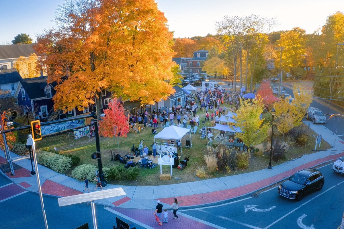 Investing in public spaces should be part of every communities housing strategy. The Corner Spot started as a small $50K investment in a temporary community space in 2016. Ten years later it’s thriving... bringing community &amp; small business together on Main Street.

📍Ashland, MA