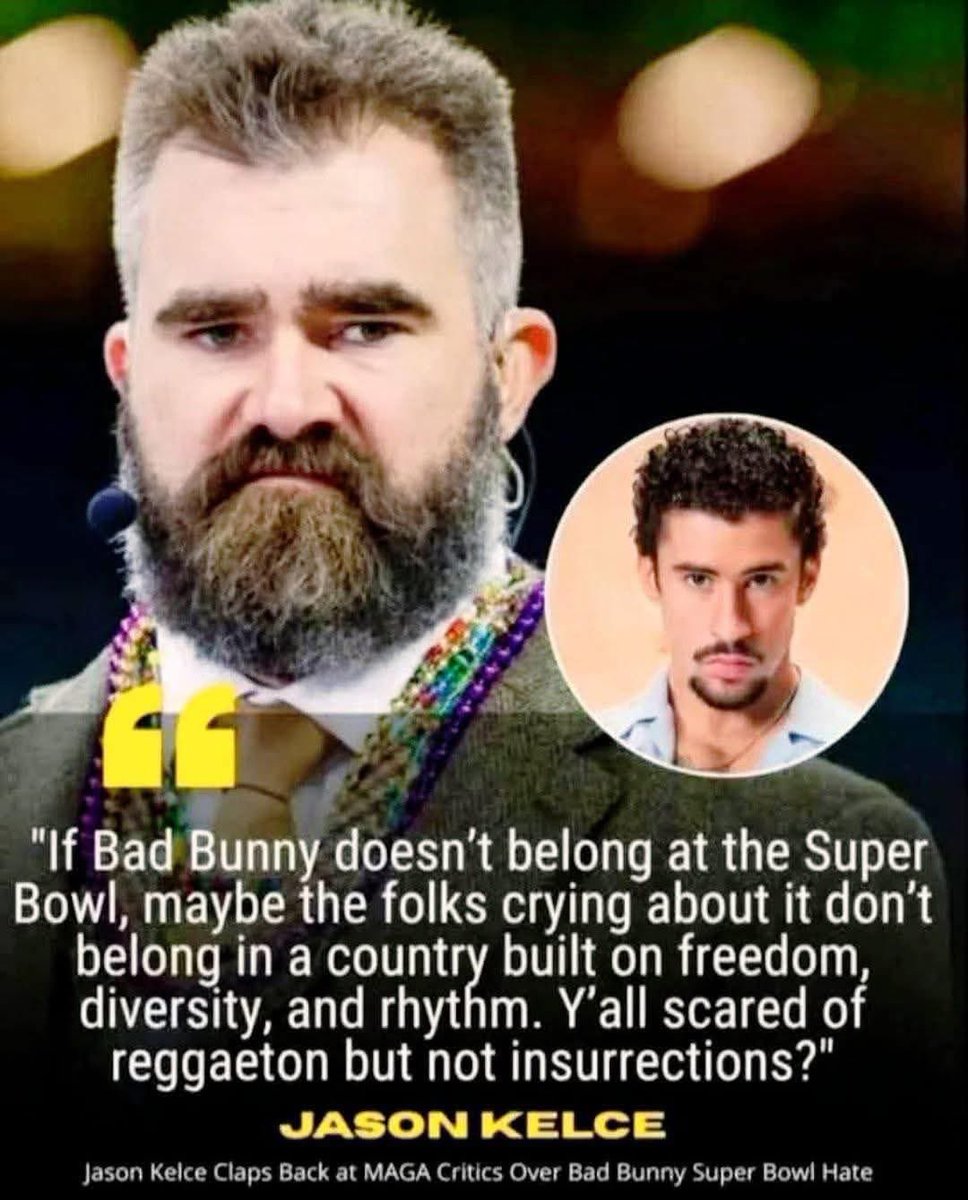 BiatchDulce's tweet image. Leaving this right here… 🎯 
#badbunnysuperbowl