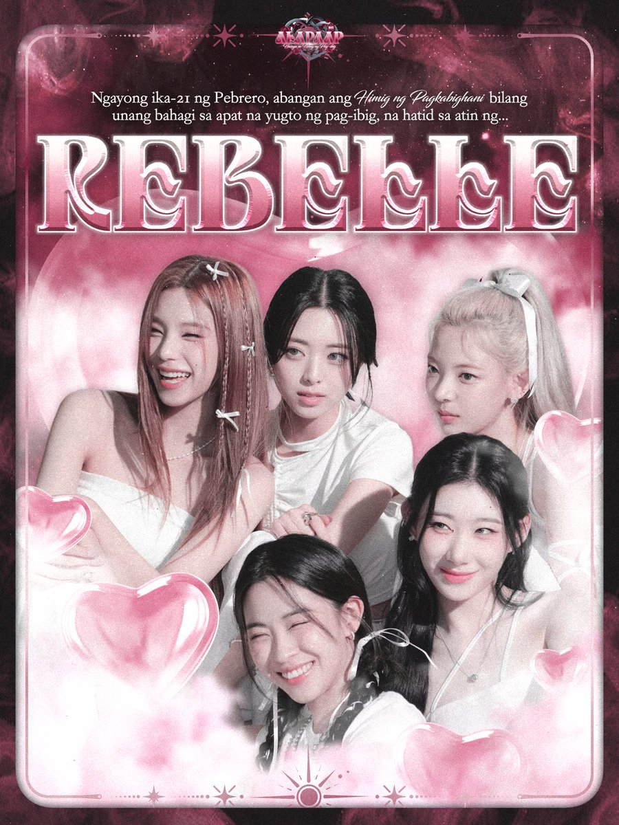 ㅤ
︎ ︎
ㅤ
        Sa sandaling ang himig ay hindi pa inaamin
        ngunit   hindi  rin  maitago,   puso'y  tahimik
        nang nahuhulog sa tamis ng pagkabighani.

        Panibagong mukha ang sasalubong sa atin
        sa alapaap. Abangan ang 𝐑𝐄𝐁𝐄𝐋𝐋𝐄!
 ︎

ㅤ