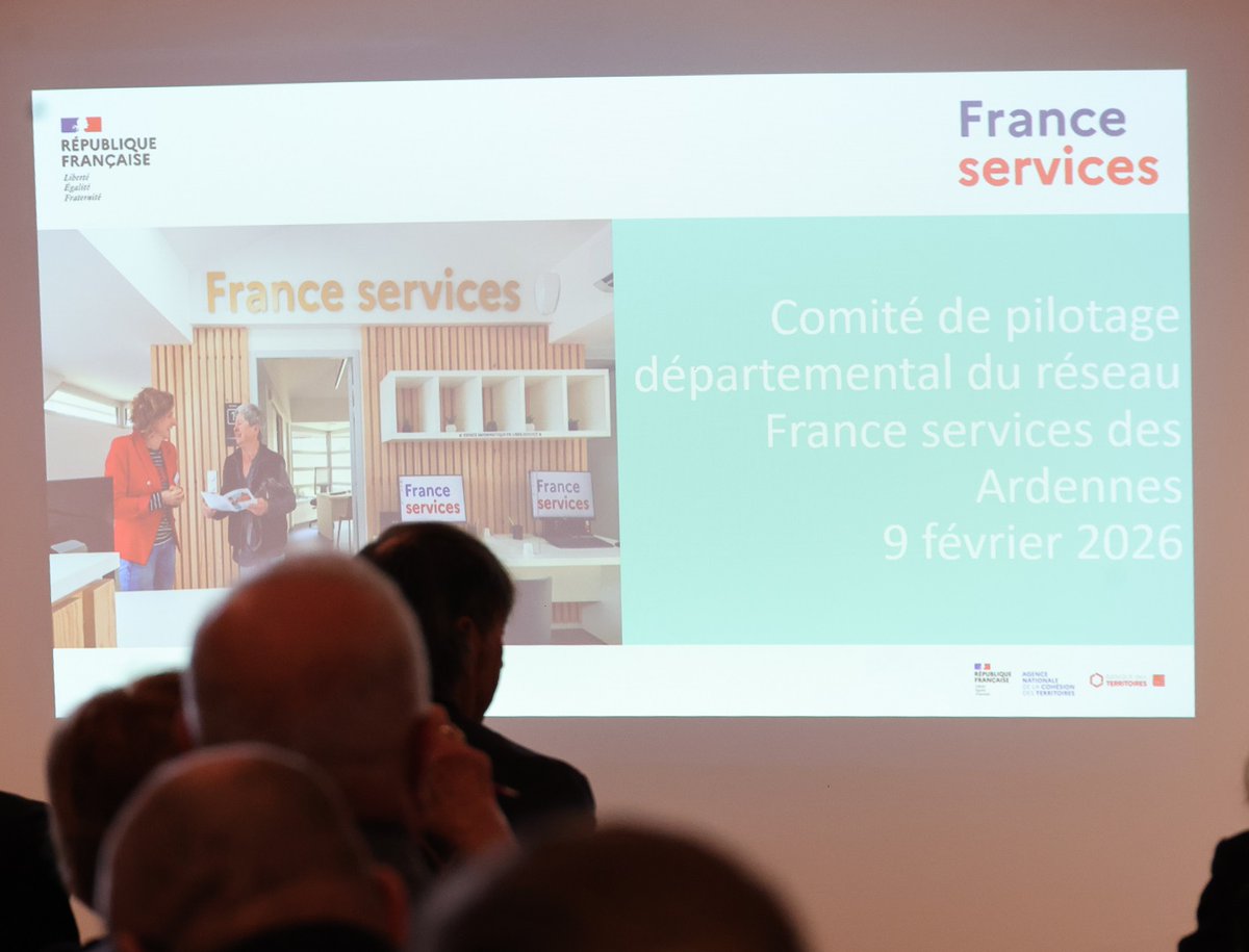 Image de Préfet des Ardennes - 📍 #FranceServices | Le 09/02/2026, Christian CHASSAING, Préfet des Ardennes 🇫🇷🇪🇺, a présidé le 
