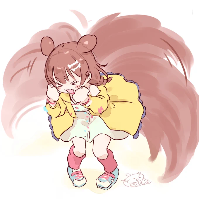 もじないばーじょん しっぽぶんぶん #できたてころね #戌神ころね