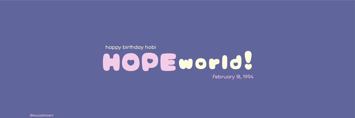 hobi birthday headers