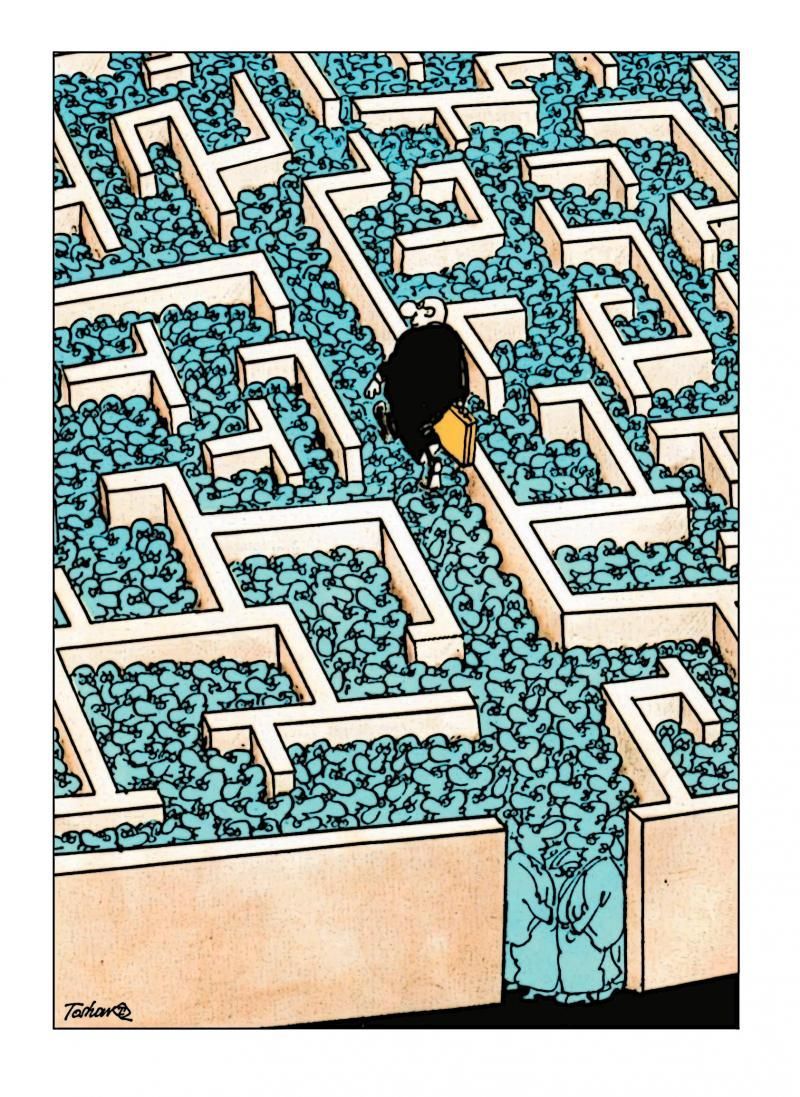 cartoonmovement's tweet image. Labyrinth. Cartoon by Toso Borkovic: cartoonmovement.com/cartoon/labyri…

#inequality #maze #labyrinth