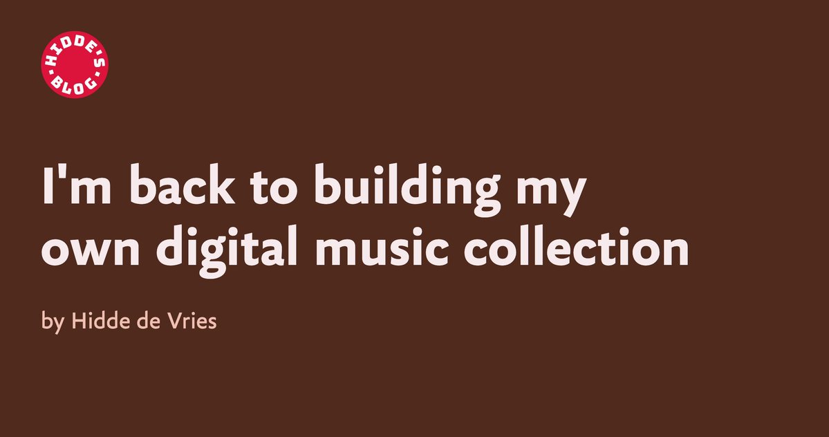 Some good tips on musical acquisition and discovery post-streaming here... buff.ly/gSHiCZP